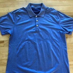 Men’s Lululemon metal vent tech polo, xl, blue